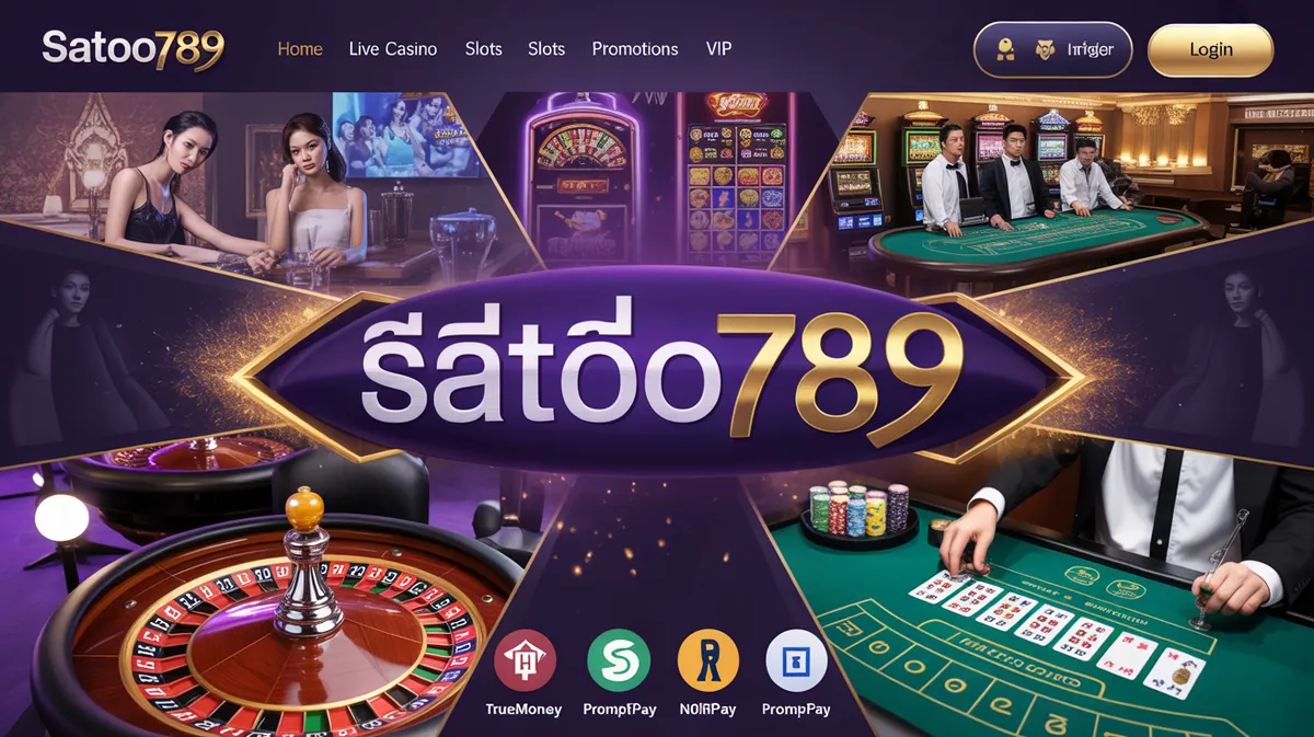 SATOO789 คาสิโนออนไลน์เว็บตรง ไม่ผ่านเอเย่นต์ ระบบฝาก-ถอนออโต้ ปลอดภัย มาตรฐานสากล